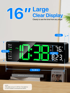 MASHI wall clock remote control for effortless adjustments from a distance