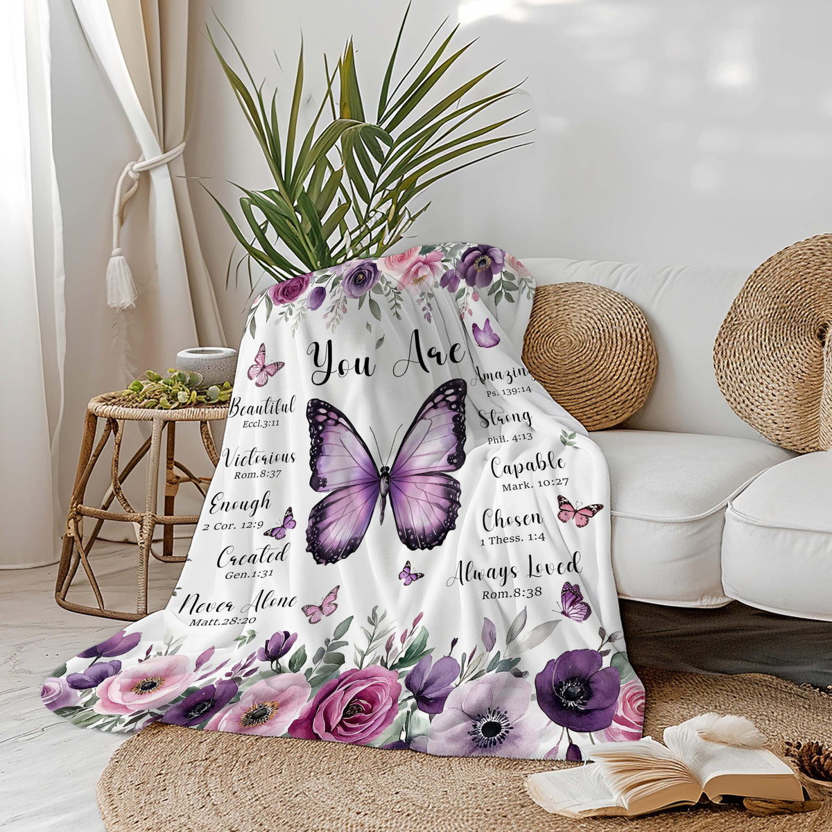 MASLEK 50x60 inch blanket size for versatile lounging and draping.