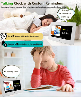 Massii Digital Teaching Clock auto DST updates time automatically.