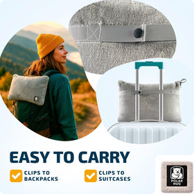 Lightweight MasterManner blanket resting on a passenger seat for warmth.