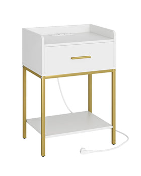 Masupu nightstand suitable for bedroom or living room setups.
