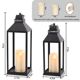 MATAHUM 13-inch lantern on dining table for cozy evenings.