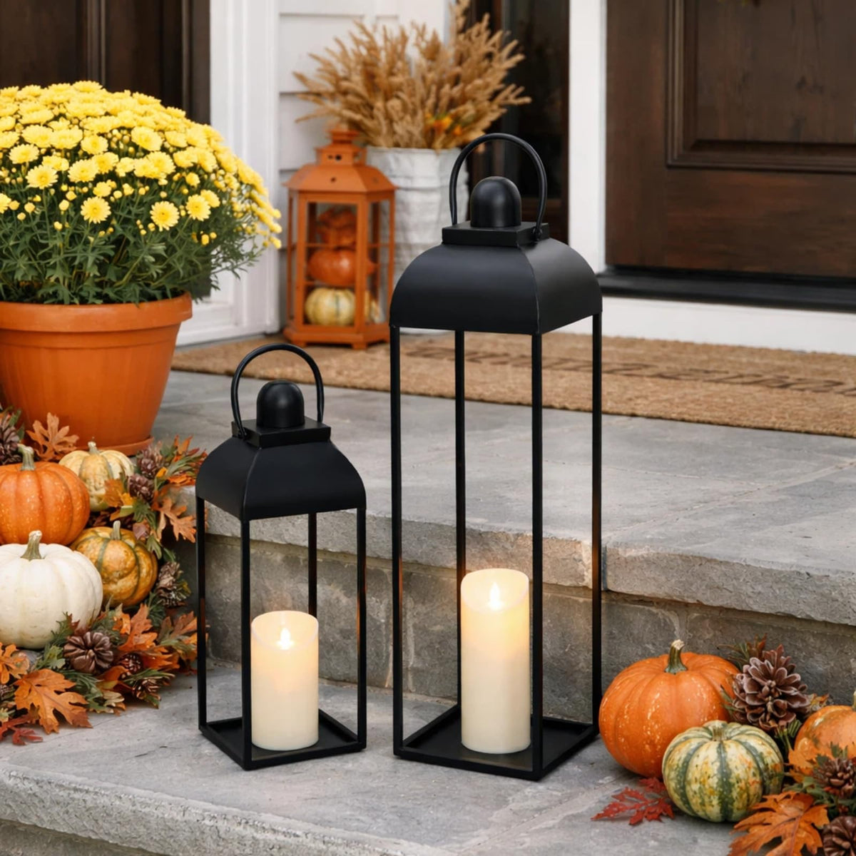 MATAHUM lanterns on stairs or hallway add decorative ambiance.