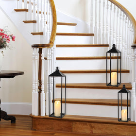 MATAHUM 17-inch lantern adds outdoor entryway charm and safety