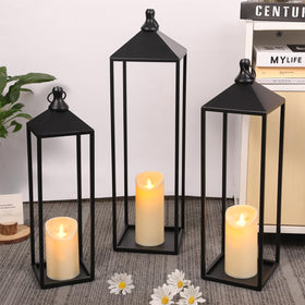 MATAHUM metal lantern with top ring detail for secure hanging