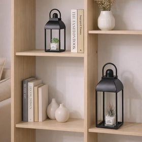 MATAHUM lanterns living room display softly illuminate seating.