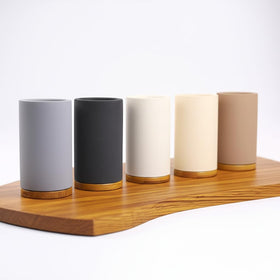 Matani dimensions 3 x 3 x 5.11 inches on countertop