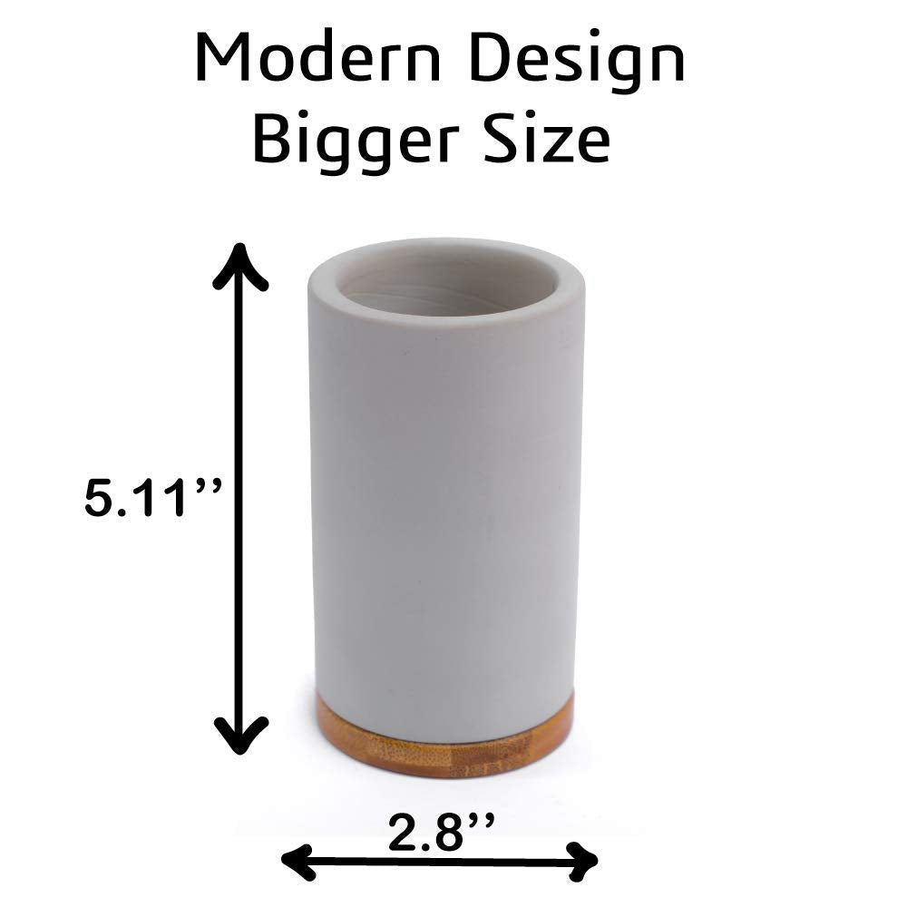 Matani Bamboo Toothbrush Holder removable base for easy cleaning
