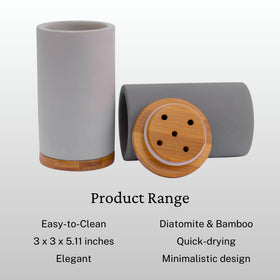 Matani drain-holes design helps prevent water pooling around brushes.