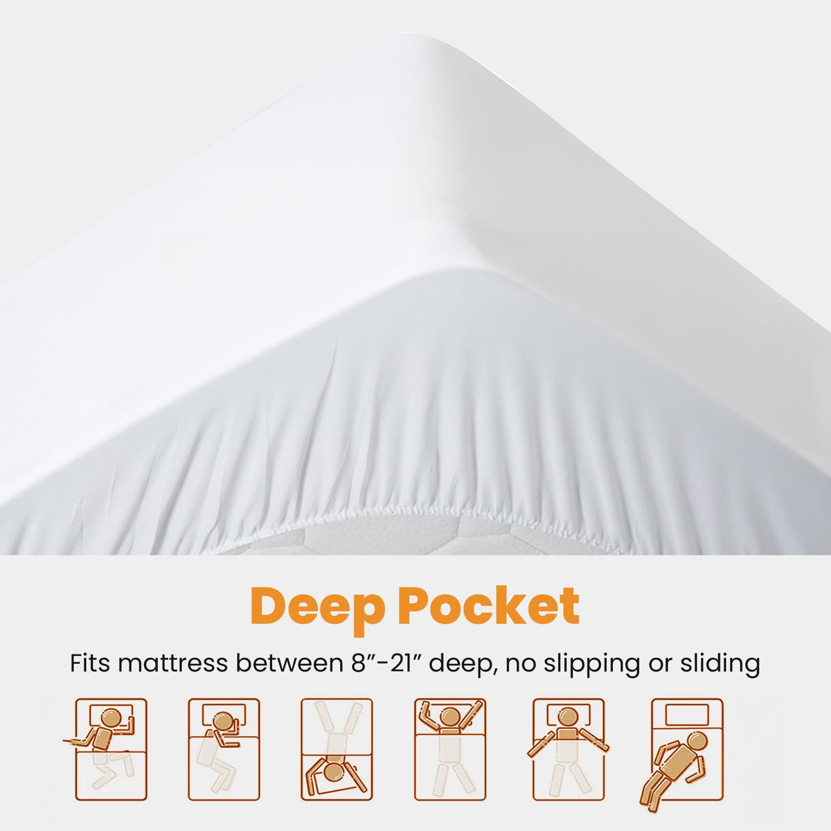 MATBEBY Elastic edge ensuring a snug, slip-free fit on any mattress