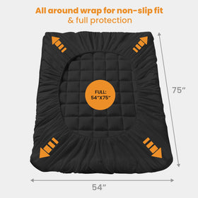 MATBEBY machine washable mattress pad for easy care