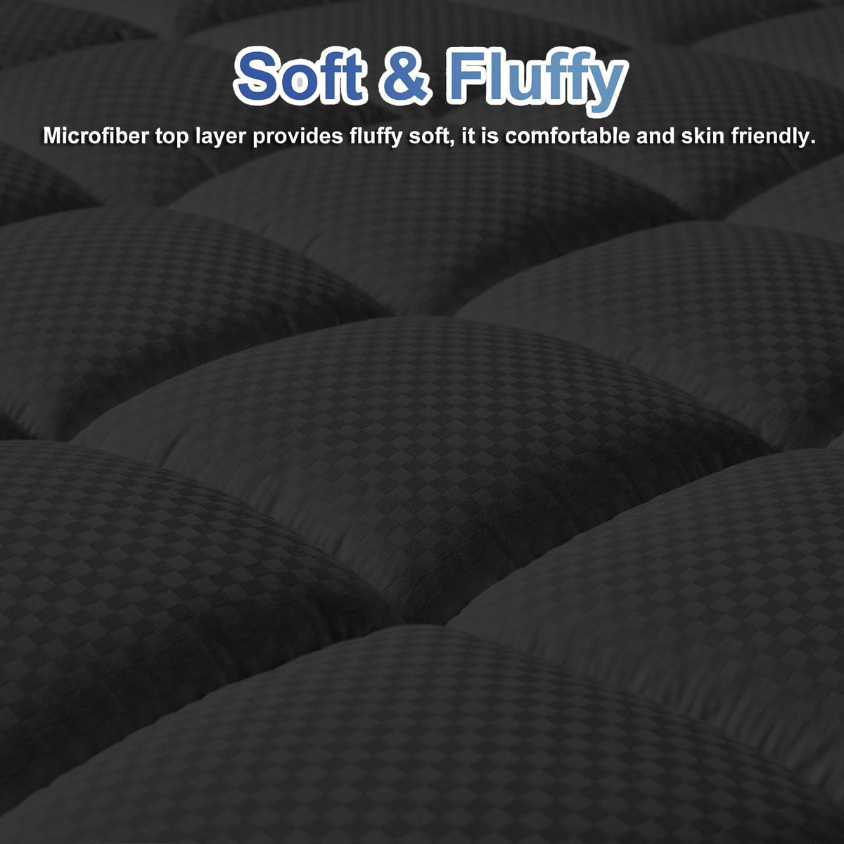 MATBEBY deep-pocket king mattress pad keeps 8-21 inch mattresses secure.