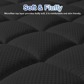 MATBEBY deep-pocket king mattress pad keeps 8-21 inch mattresses secure.