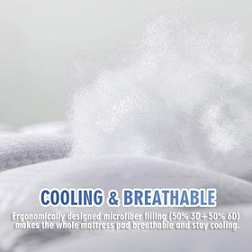 Quilted MATBEBY protector adds soft, pillow-top comfort.