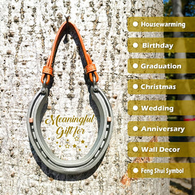 MatchWhiz forged horseshoe close-up emphasizes durability and rustic charm.