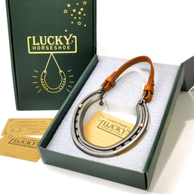 MatchWhiz lucky horseshoe gift set box ready for gifting at celebrations.
