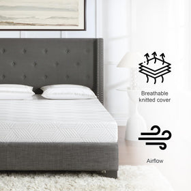 MATERESSES breathable cover with vented top foam promotes cooling sleep.