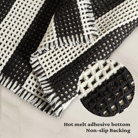 MatEssenz non-slip back close-up shows secure floor grip