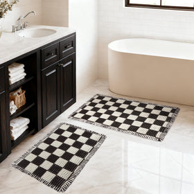 MatEssenz waffle weave small 17x24 mat for bathroom comfort and dryness