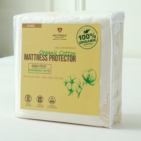MATTSHIELD ORIGINAL king-size waterproof mattress protector surface keeps you cool and dry.