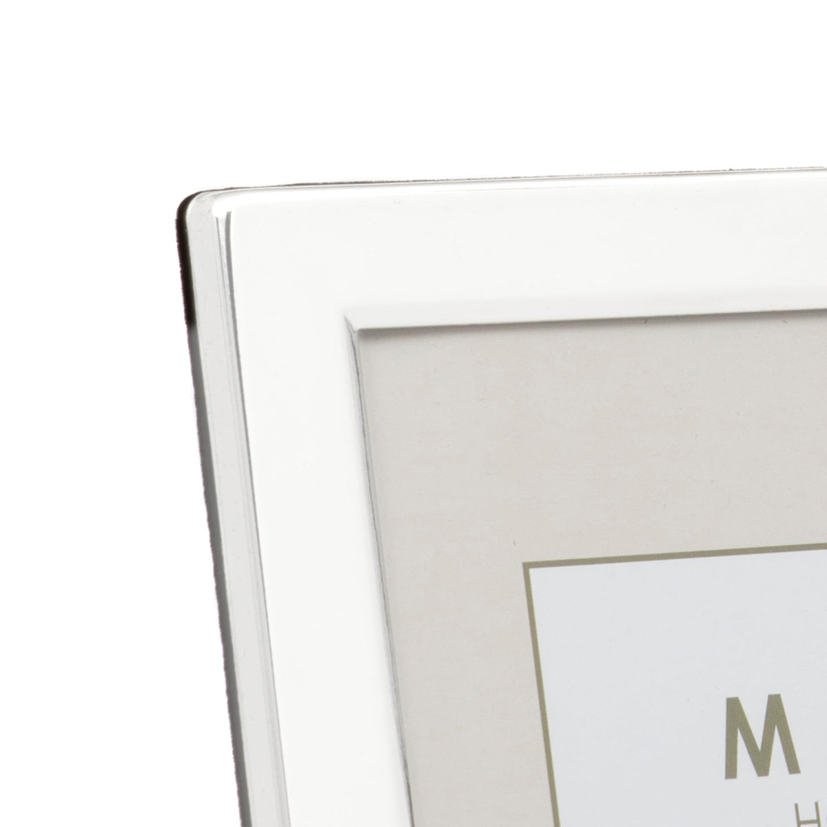 Maturi frame with polished finish adds timeless shine to desks and mantels.
