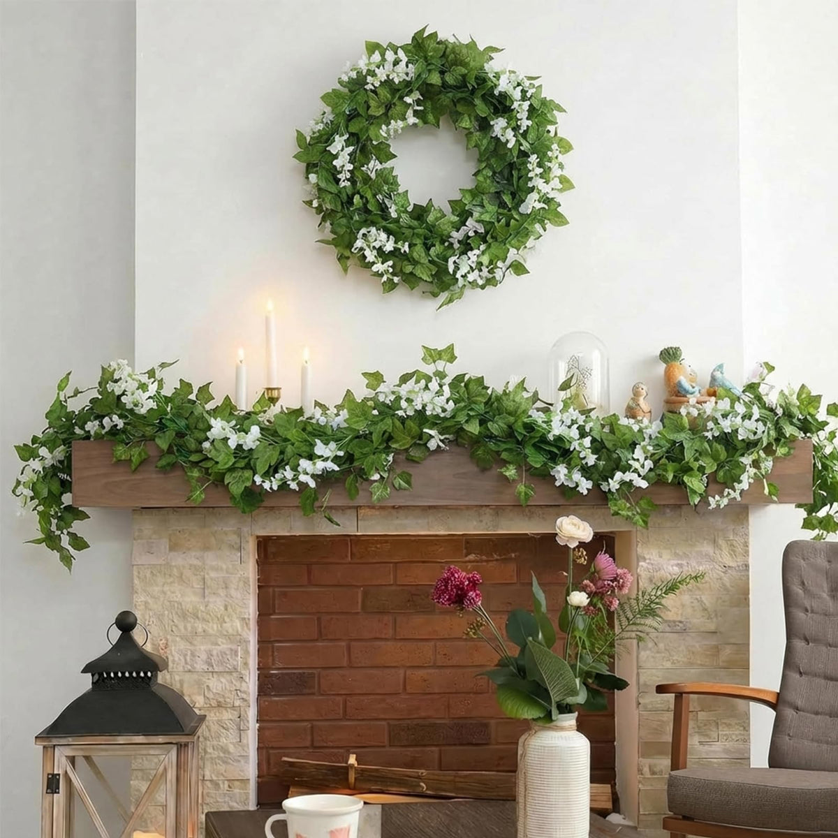 Mavee wisteria vine interlocking stems enable quick extended installations.