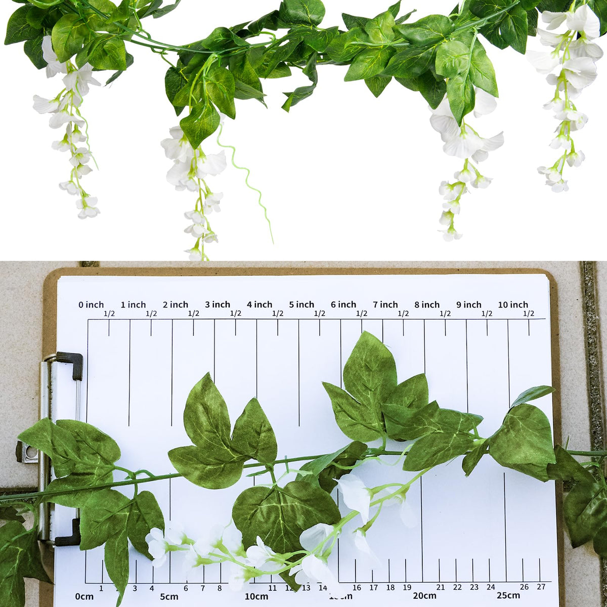 Mavee wisteria vine includes free cable ties for fast setup.