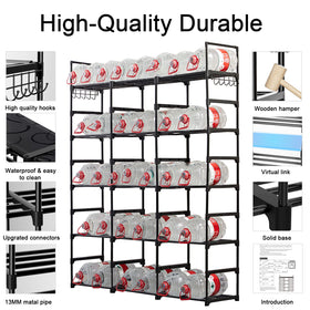 Mavivegue shoe rack capacity showing 50-55 pairs neatly stored