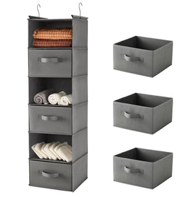 MAX Houser 6-tier hanging closet organizer with open shelves for easy access.