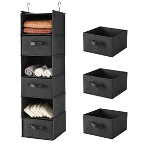 MAX Houser 6-tier shelf hanging closet organizer ready for installation to save space.