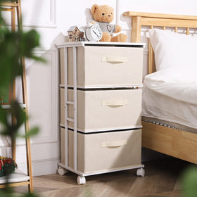 MAX Houser Dresser Tower wheels allow easy movement and flexible room placement.