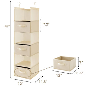 MAX Houser foldable closet shelf for compact storage and travel convenience