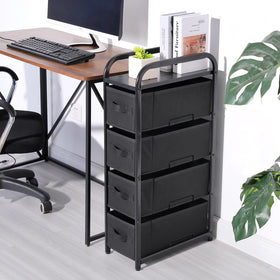 MAX Houser removable fabric drawers with handles for easy access.