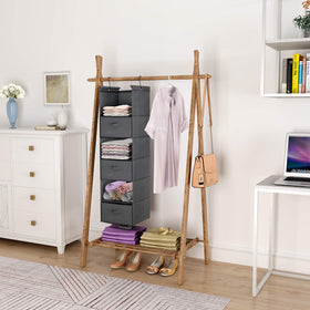 MAX Houser six-shelf design maximizes vertical closet space.