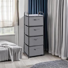 MAX Houser vertical dresser in closet boosts organization and space.