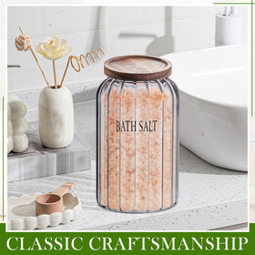 Maxdot stylish glass container elevates storage while keeping items organized.