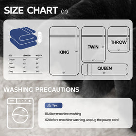 MAXEVE ETL-certified blanket provides safe warmth plus auto-off