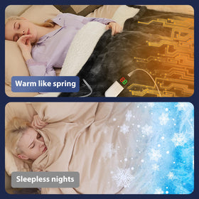 MAXEVE heated throw shows heat-wires coverage for even warmth