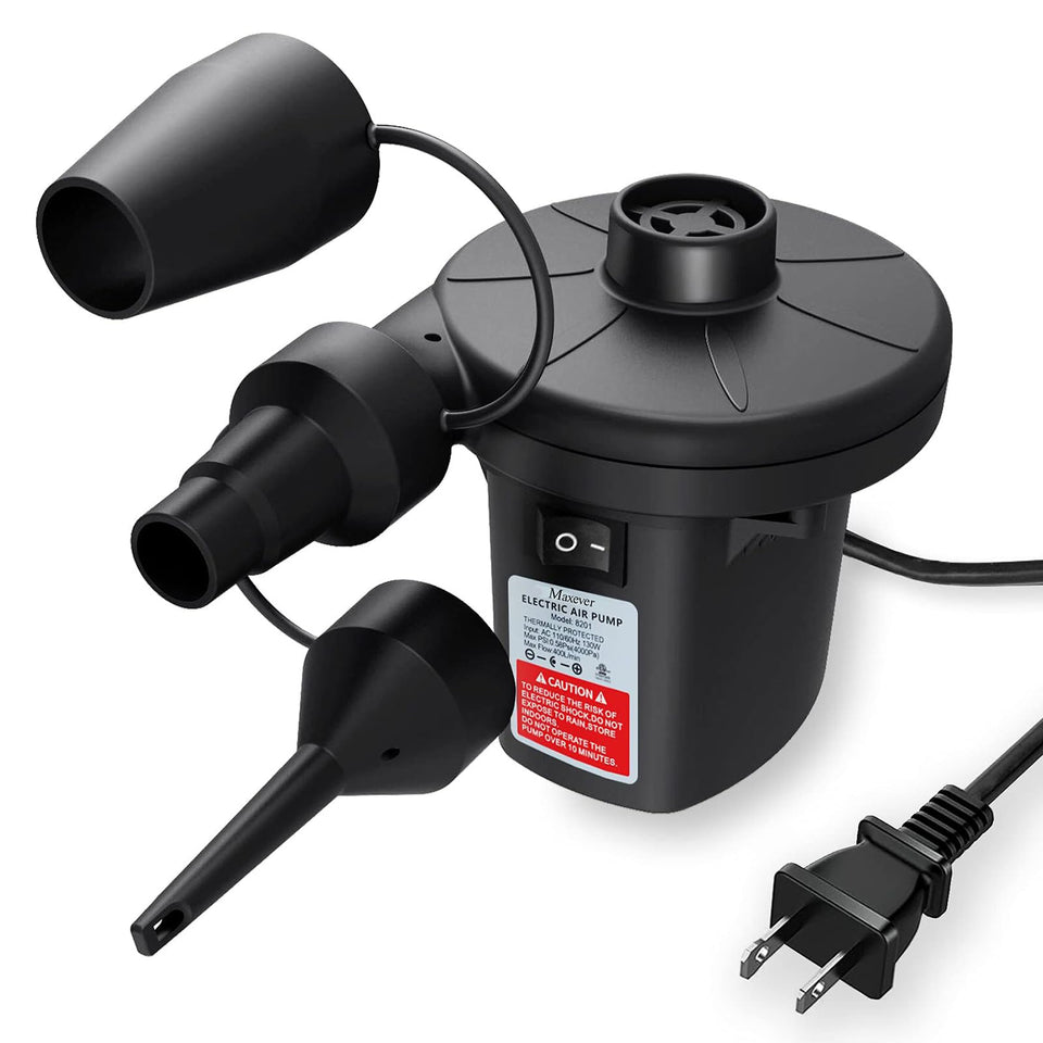 MAXEVER Quick-Fill Pump compact size offers easy portability for travel inflations.