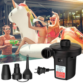 MAXEVER Quick-Fill Pump three-nozzle design supports air mattresses and beach toys.