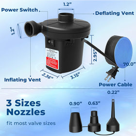 MAXEVER Quick-Fill Pump deflating mode helps compact storage after use.
