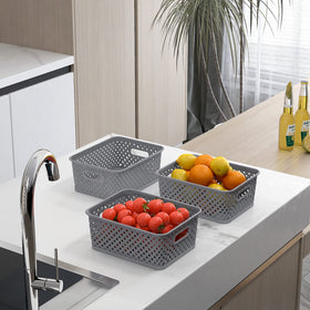 MaxGear kitchen storage bin kept on counter for utensils and supplies