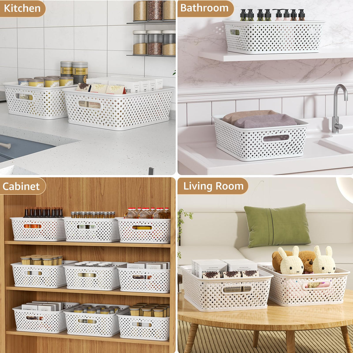 MaxGear multi-size storage bins enable flexible sorting and quick item retrieval