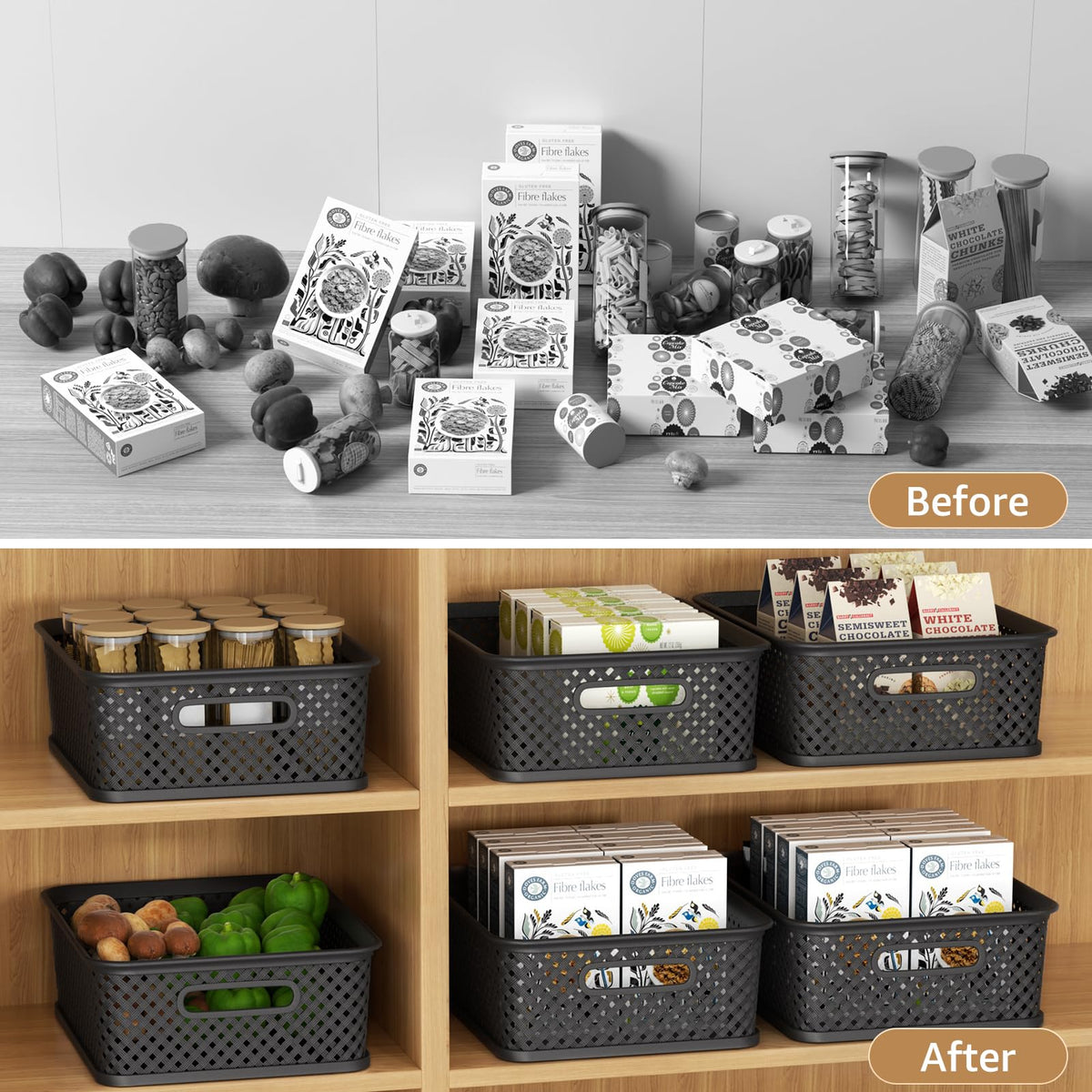 MaxGear multipurpose storage keeps snacks, books, and toiletries tidy.