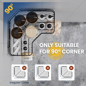 MAXIFFE adhesive shower shelf holds up to 40 lbs without wall damage.