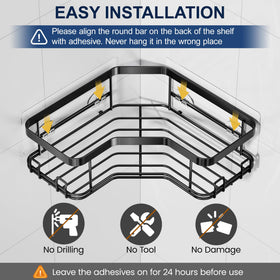 MAXIFFE stainless steel hardware resists corrosion in humid bathrooms.