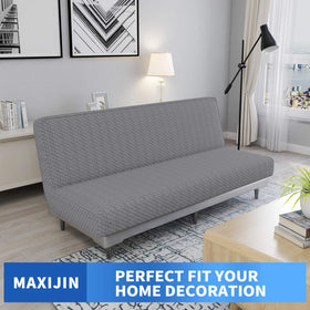 MAXIJIN Jacquard Futon Cover elastic bottom ensures secure, wrinkle-free placement
