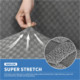 MAXIJIN Jacquard fabric in soft gray tone with wrinkle-free appearance