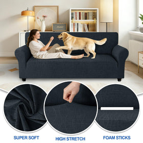 MAXIJIN non-slip elastic band close-up keeps cover in place and wrinkle-free.
