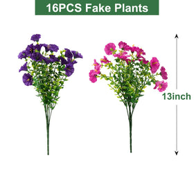 Maxkes morning glory hanging planter with lifelike blooms